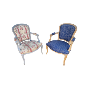 Antique French Louis Xiv Armchairs For Refurbishing - a Pair