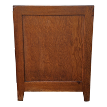 Load image into Gallery viewer, Vintage Oak Wood 2-Drawer Filing Cabinet