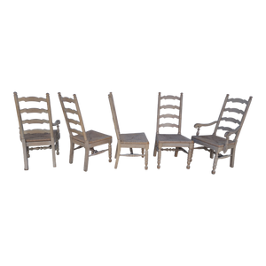 whitewash ladderback dining chairs by american drew - set of 5 at EclecticCollective.com - Main Product Photo