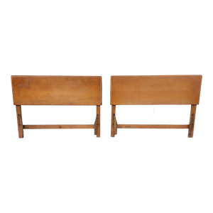 vintage mid-century modern heywood wakefield twin sized headboards for refinishing - a pair at EclecticCollective.com - Main Product Photo