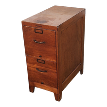 Load image into Gallery viewer, Vintage Quartersawn Tiger Oak 2-drawer Filing Cabinet - Main Product Photo - EclecticCollective.com