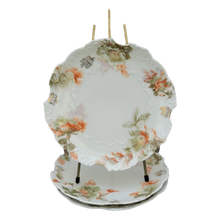 Load image into Gallery viewer, Antique Early 20th Century Silesia Floral Appetizer Plates - Set of 3