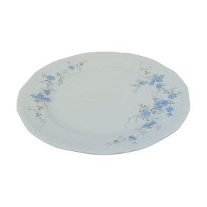 SOLD - Vintage Eschenbach German Bavarian Blue on White Floral Ceramic Appetizer Plate