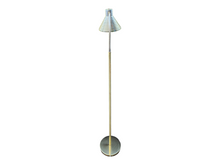 Load image into Gallery viewer, Vintage Gold And Silver Two Tone Space Age Graduated Shade Articulated Gooseneck Floor Lamp