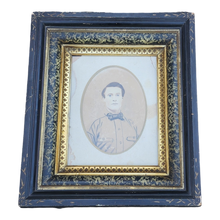 Load image into Gallery viewer, Antique Mid To Late Nineteenth Century Mixed Media Photograph And Watercolor Portraits - A Pair