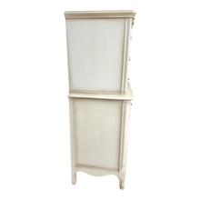 Load image into Gallery viewer, Vintage Cream White French Provincial Tallboy Dresser