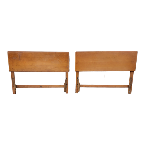 vintage mid-century modern heywood wakefield twin sized headboards for refinishing - a pair at EclecticCollective.com - Main Product Photo