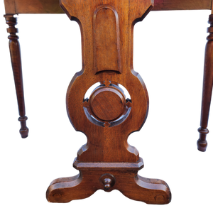 SOLD - Antique Victorian Eastlake Gate-leg Drop Leaf Parlor Game Table Or Small Dining Table