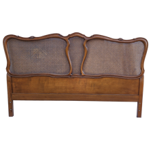Load image into Gallery viewer, Vintage French Provincial Woven Cane California King Sized Headboard