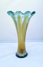 Load image into Gallery viewer, Yellow Blown Glass Vase