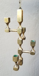 Lars Bergsten for Gussum Solid Brass Hanging Candelabra