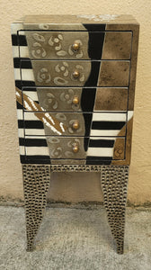 Postmodern Petite Table Top Chest of Drawers in the Style of Etori Sottsass