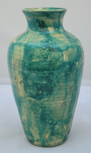 Vintage Turquoise Clay Vase