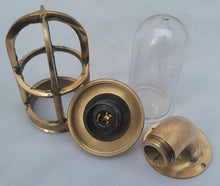 Load image into Gallery viewer, Vintage Nautical Brass Wall Sconce