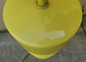 Vintage Yellow Ceramic Mod Table Lamp