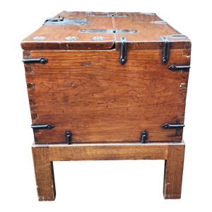 Antique Japanese Locked Chest on a Stand