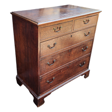 Load image into Gallery viewer, Antique Quartersawn Tiger Oak Primitive Flat Front Dresser Chest of Drawers