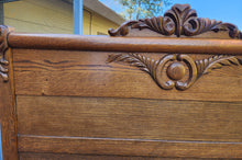 Load image into Gallery viewer, Antiques Victorian Oak Bed Frame