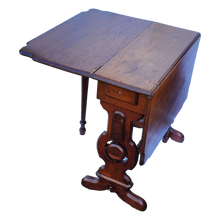 Load image into Gallery viewer, Antique Victorian Eastlake Gate-Leg Drop Leaf Parlor Game Table or Small Dining Table