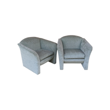 Load image into Gallery viewer, Minty Celadon Green Postmodern Club Chairs - a Pair