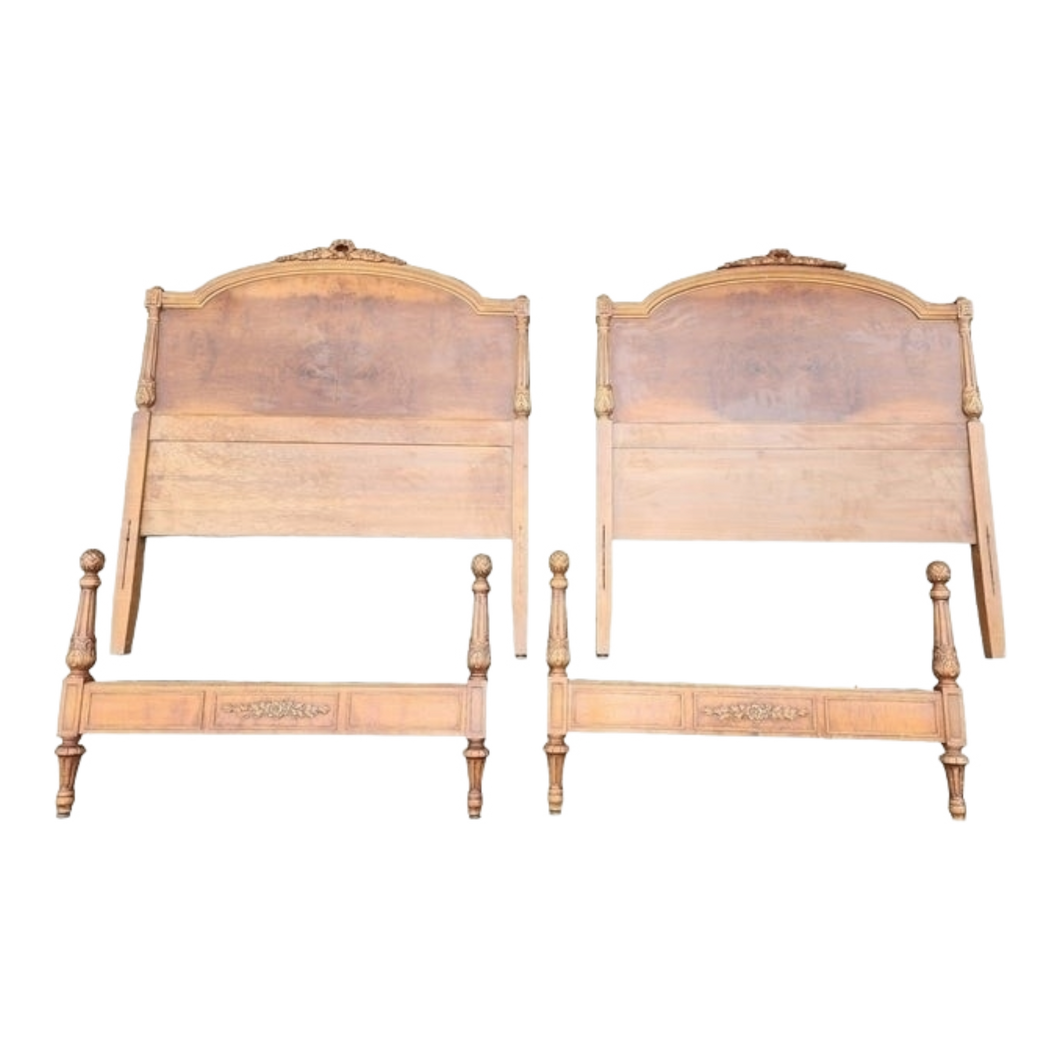 Vintage Twin Headboard and Footboards - a Pair