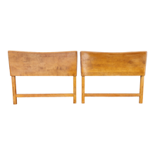Load image into Gallery viewer, Vintage Heywood Wakefield Mid-century Modern Twin Headboards - A Pair - Main Product Photo - EclecticCollective.com