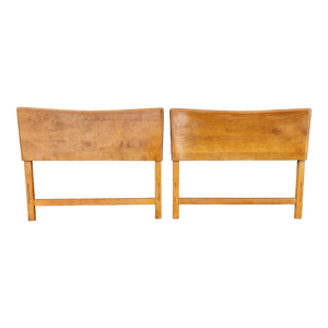 Vintage Heywood Wakefield Mid-century Modern Twin Headboards - A Pair - Main Product Photo - EclecticCollective.com