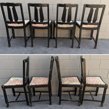 Load image into Gallery viewer, Antique Art Deco Era Angular Dining Chairs - Set of 4