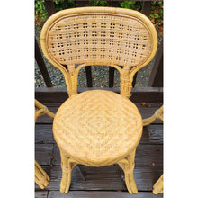 Load image into Gallery viewer, Vintage Woven Wicker Dining Chairs by Calif-Asia - Set of 6