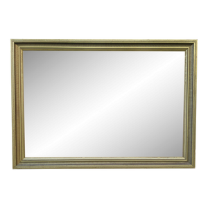 Late 20th Century Gold Framed Decorative Rectangular Mirror - Main Product Photo - EclecticCollective.com