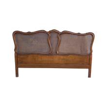 Load image into Gallery viewer, Vintage French Provincial Woven Cane California King Sized Headboard