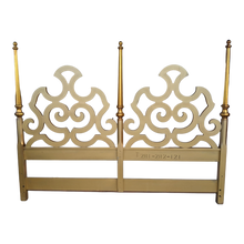 Load image into Gallery viewer, Vintage Gold Gilt King Sized Maximalist Hollywood Regency King Sized Headboard by Heritage