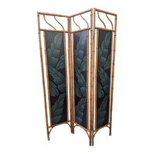 Load image into Gallery viewer, Coastal Bamboo Folding Room Divider Screen