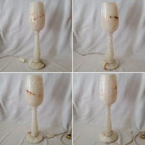 Vintage Modern Marble Torchiere Table Top Lamp
