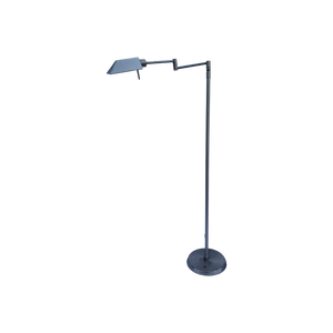 Holtkoetter Leuchten Chrome Silver Adjustable Height Pharmacy Floor Lamp