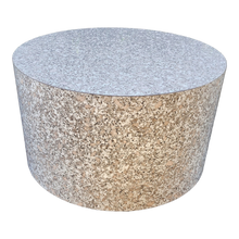 Load image into Gallery viewer, Vintage Postmodern Faux Marble Speckled Round  Laminate Coffee Table