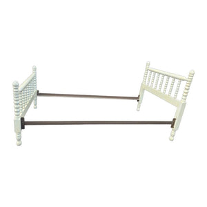 Vintage Off White Jenny Lind Spindle Twin Bed