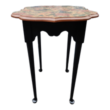 Load image into Gallery viewer, Vintage Botanical Fruit and Flower Motif Painted Top Occasional Table