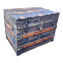 Load image into Gallery viewer, Antique Steamer Trunk