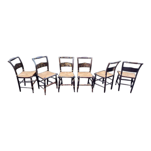 Antique Hitchcock Dining Chairs - Set of 6