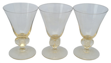 Load image into Gallery viewer, Vintage &quot;Gulli&quot; Wine Glasses in Gold by Siegfried Stahl for Skruff - a Trio