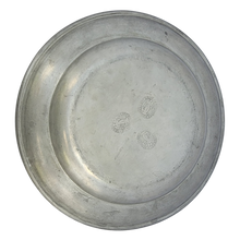 Load image into Gallery viewer, SOLD - Antique Mid 19th Century Pewter Charger Plate Marked I.B. Finck Enell Blockzinn