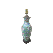 Load image into Gallery viewer, Vintage Chinoiserie Ceramic Porcelain Cabbage Leaf Ginger Jar Lamp