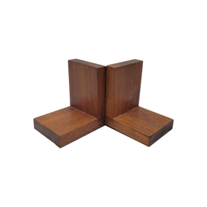 Mid-Century Modern Wooden Bookends - a Pair