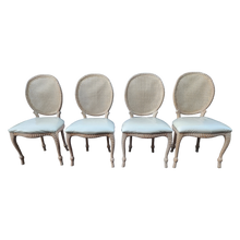 Load image into Gallery viewer, Vintage Rope Knot Woven Cane Back Dining Chairs from Andre Originals of Brooklyn - Set of 4