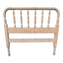 Load image into Gallery viewer, Vintage twin sized Turned Wood Jenny lind Style Spindle Spool headboard and Footboard for refinishing or customization