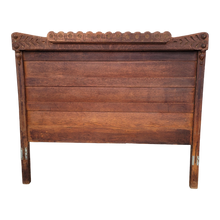 Load image into Gallery viewer, Antique Quartersawn Tiger Oak Eastlake Headboard and Footboard