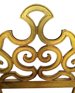 Vintage Gold Gilt King Sized Maximalist Hollywood Regency King Sized Headboard by Heritage