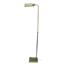 Load image into Gallery viewer, Vintage Brass Adjustable Height Pharmacy Lamp With Rectangular Base