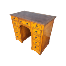 Load image into Gallery viewer, Antique Birdseye Wavy Maple Pedestal Desk